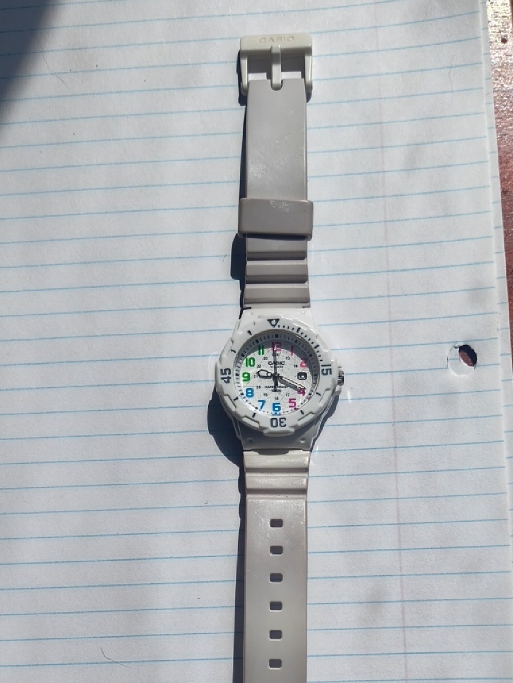 Casio Rainbow Multi-Color Diver Watch LRW-200H - White Resin